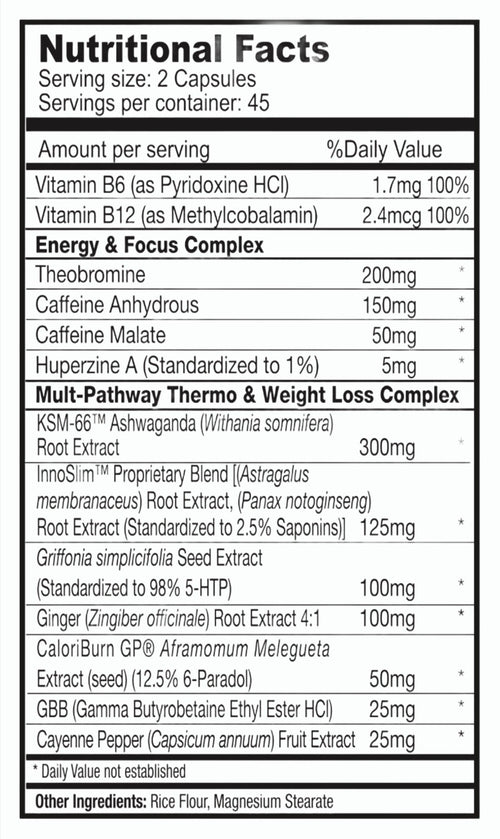 "Cutters Edge" - Fat Burner